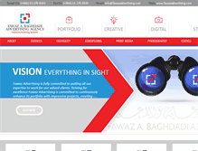 Tablet Screenshot of fawazadvertising.com